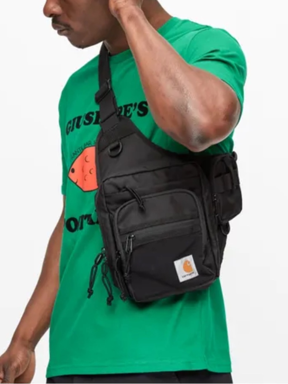 Carhartt WIP Delta Sling Bag Black Crossbody Gorpcore Utility
